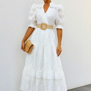 Robe en broderie anglaise