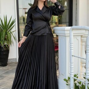 Ensemble Satin Élégant Femme