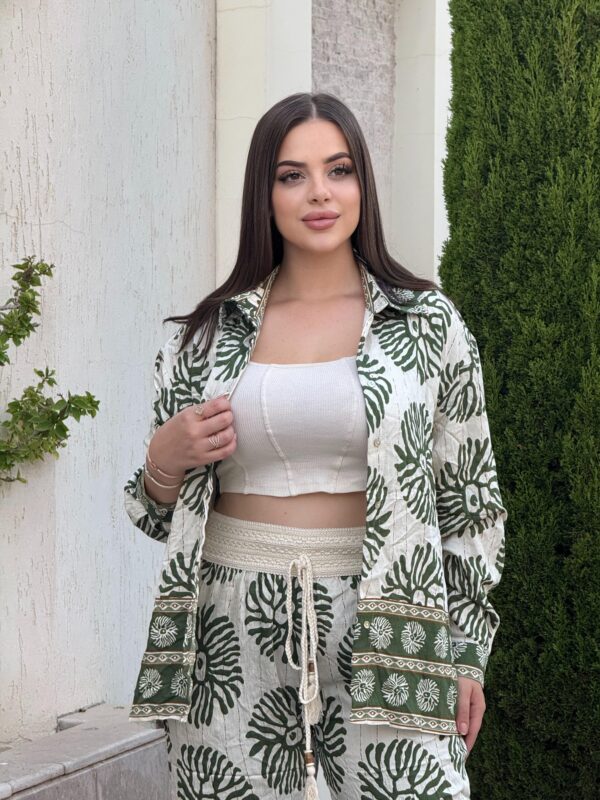 Ensemble Femme Décontracté à Imprimé Tropical